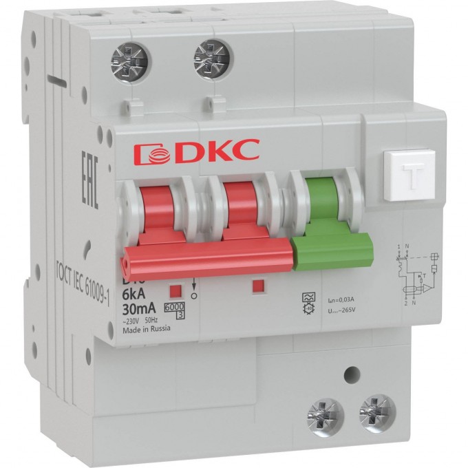 АВДТ с защитой от сверхтоков DKC YON (2п, 30mA) MDV63-22C25-A