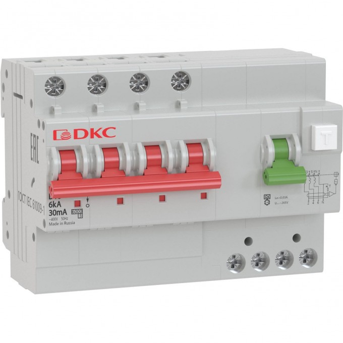 АВДТ с защитой от сверхтоков DKC YON (4п, 30mA) MDV63-42C25-A
